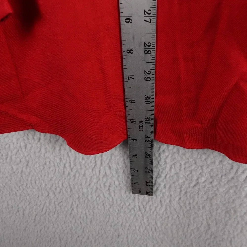 Brooks Brothers 346 Mens Large Red Cotton Twill Button Down Shirt Regular Fit